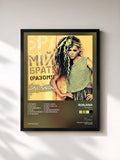 #noir Tableau de l'album Miy Brat! (Razom!) de Ruslana, cadre noir, imprimé et encadré en France