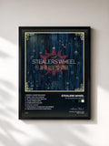 #noir Tableau de l'album In the Bleak Mid Winter de Stealers Wheel, cadre noir, imprimé et encadré en France