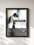#noir Tableau de l'album Chiaro de Gigi D'Alessio, cadre noir, imprimé et encadré en France