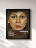 #noir Tableau de l'album Love Lives Forever de Minnie Riperton, cadre noir, imprimé et encadré en France