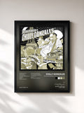 #noir Tableau de l'album The Unspeakable Chilly Gonzales de Chilly Gonzales, cadre noir, imprimé et encadré en France
