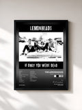#noir Tableau de l'album If Only You Were Dead de The Lemonheads, cadre noir, imprimé et encadré en France