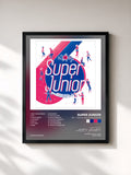 #noir Tableau de l'album SPY - The 6th Album Repackage de SUPER JUNIOR, cadre noir, imprimé et encadré en France