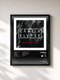 #noir Tableau de l'album Elypse (Instrumental) de Camila, cadre noir, imprimé et encadré en France