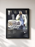#noir Tableau de l'album Back 2 Da Basics - Clean de Yo Gotti, cadre noir, imprimé et encadré en France
