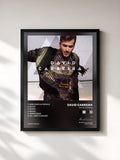 #noir Tableau de l'album David Carreira (EP) de David Carreira, cadre noir, imprimé et encadré en France