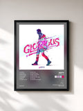 #noir Tableau de l'album Glorious de Arty, cadre noir, imprimé et encadré en France