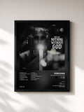 #noir Tableau de l'album Nothing Without God de Popcaan, cadre noir, imprimé et encadré en France