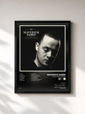 #noir Tableau de l'album Lonely Are The Brave de Maverick Sabre, cadre noir, imprimé et encadré en France
