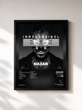 #noir Tableau de l'album Irreversibel de Nazar, cadre noir, imprimé et encadré en France