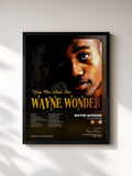#noir Tableau de l'album You, Me And She de Wayne Wonder, cadre noir, imprimé et encadré en France