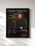#noir Tableau de l'album Sweet Hello`s and Sad Goodbye`s Part 2 de Rene Froger, cadre noir, imprimé et encadré en France