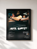 #noir Tableau de l'album De Volta Ao Planeta de Jota Quest, cadre noir, imprimé et encadré en France