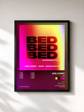 #noir Tableau de l'album BED (The Remixes) [Pt.2] de Joel Corry, cadre noir, imprimé et encadré en France