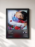 #noir Tableau de l'album Flame Of Love de TAEMIN, cadre noir, imprimé et encadré en France