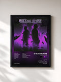 #noir Tableau de l'album Rolling Stone de D-Block Europe, cadre noir, imprimé et encadré en France