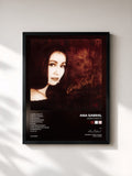#noir Tableau de l'album Quién Como tú de Ana Gabriel, cadre noir, imprimé et encadré en France