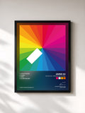 #noir Tableau de l'album In Colour - Preview White Label de Jamie xx, cadre noir, imprimé et encadré en France