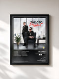 #noir Tableau de l'album The Ceo & The President de J Alvarez, cadre noir, imprimé et encadré en France