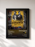 #noir Tableau de l'album Esquenta M&B de Marcos & Belutti, cadre noir, imprimé et encadré en France
