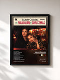 #noir Tableau de l'album The Pianoman at Christmas de Jamie Cullum, cadre noir, imprimé et encadré en France