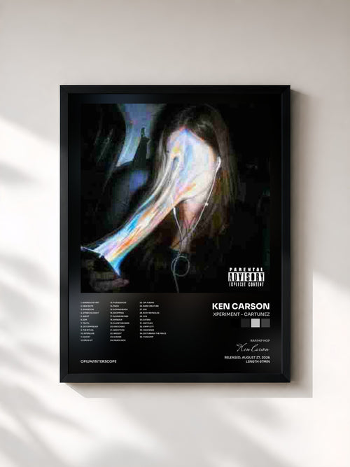 Ken Carson · xperiment - cartunez — Affiche encadrée