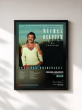 #noir Tableau de l'album Le Chasseur-Vol.2 de Michel Delpech, cadre noir, imprimé et encadré en France