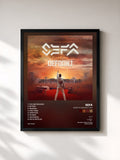 #noir Tableau de l'album Road To Defqon.1 OST de Sefa, cadre noir, imprimé et encadré en France