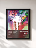 #noir Tableau de l'album Walk The Moon de Walk The Moon, cadre noir, imprimé et encadré en France