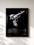 #noir Tableau de l'album BAD LOVE - The 1st Mini Album de KEY, cadre noir, imprimé et encadré en France