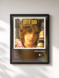 #noir Tableau de l'album Diego (Edição Brasil) de Diego Boneta, cadre noir, imprimé et encadré en France