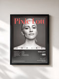 #noir Tableau de l'album Encino de Pixie Lott, cadre noir, imprimé et encadré en France