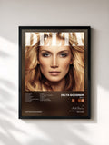 #noir Tableau de l'album Delta de Delta Goodrem, cadre noir, imprimé et encadré en France