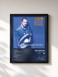 #noir Tableau de l'album Por Una Mujer Bonita de Pepe Aguilar, cadre noir, imprimé et encadré en France