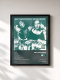 #noir Tableau de l'album Breakaway de Art Garfunkel, cadre noir, imprimé et encadré en France