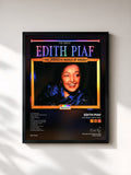 #noir Tableau de l'album The Great Edith Piaf de Edith Piaf, cadre noir, imprimé et encadré en France