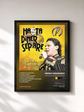 #noir Tableau de l'album Hasta Que El Dinero Nos Separe de Pedro Fernández, cadre noir, imprimé et encadré en France