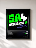 #noir Tableau de l'album Nebensache - EP de Sa4, cadre noir, imprimé et encadré en France
