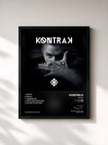 #noir Tableau de l'album Wölfe de Kontra K, cadre noir, imprimé et encadré en France