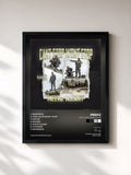 #noir Tableau de l'album Can't Stop Won't Stop de Meekz, cadre noir, imprimé et encadré en France