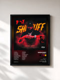 #noir Tableau de l'album SHONUFF de Sada Baby, cadre noir, imprimé et encadré en France