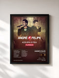 #noir Tableau de l'album Acelera e Pisa (Playback) de André e Felipe, cadre noir, imprimé et encadré en France