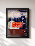 #noir Tableau de l'album De Mannen Van De Radio de Hans Teeuwen, cadre noir, imprimé et encadré en France