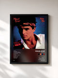 #noir Tableau de l'album Mas Alla de Miguel Bosé, cadre noir, imprimé et encadré en France