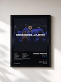 #noir Tableau de l'album Atlantico de Marco Mengoni, cadre noir, imprimé et encadré en France