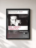 #noir Tableau de l'album Canciones De Amor de Ricardo Arjona, cadre noir, imprimé et encadré en France