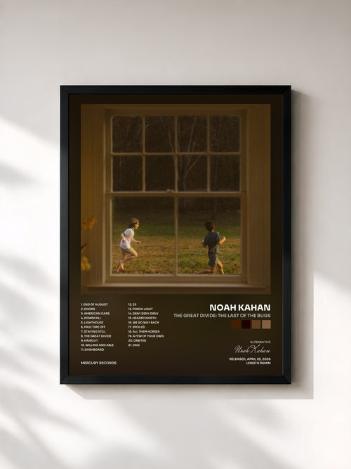 Noah Kahan · The Great Divide: The Last Of The Bugs — Affiche encadrée