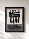 #noir Tableau de l'album Lost Without You: Motown Lost & Found de Four Tops, cadre noir, imprimé et encadré en France