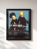 #noir Tableau de l'album Sweet Dreams de La Bouche, cadre noir, imprimé et encadré en France