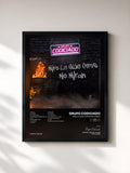 #noir Tableau de l'album Miro Lo Que Otros No Miran de Grupo Codiciado, cadre noir, imprimé et encadré en France